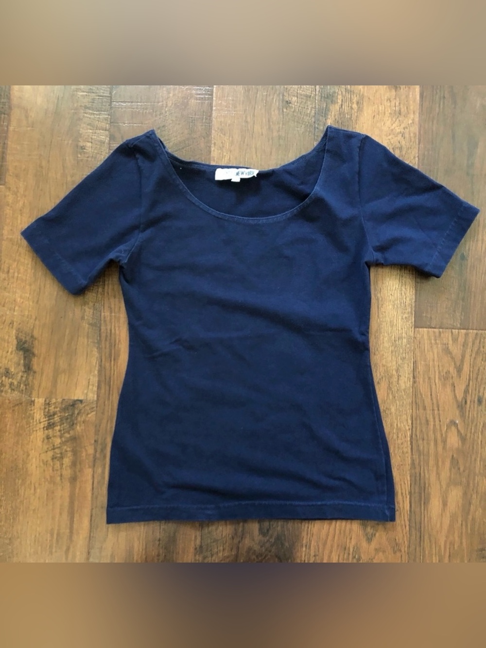 TAYLOR NEW YORK navy cotton/Lycra tee shirt, size M